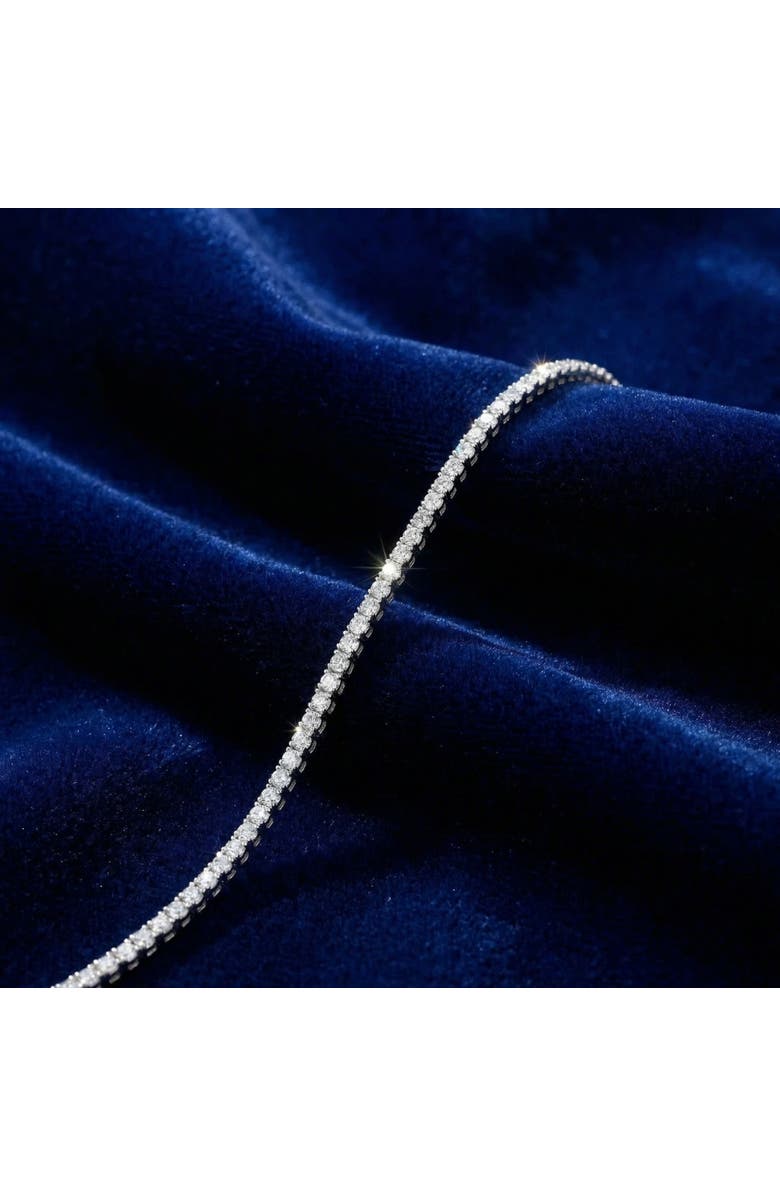 Bliss Diamond 3 Carat Round Cut Lab Grown Diamond Tennis Bracelet In 14k Gold 7", Alternate, color, 14K White Gold