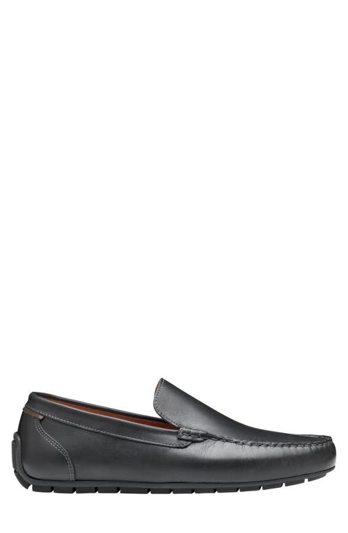 Johnston & Murphy 'creswell' Venetian Slip-on In Black Full Grain