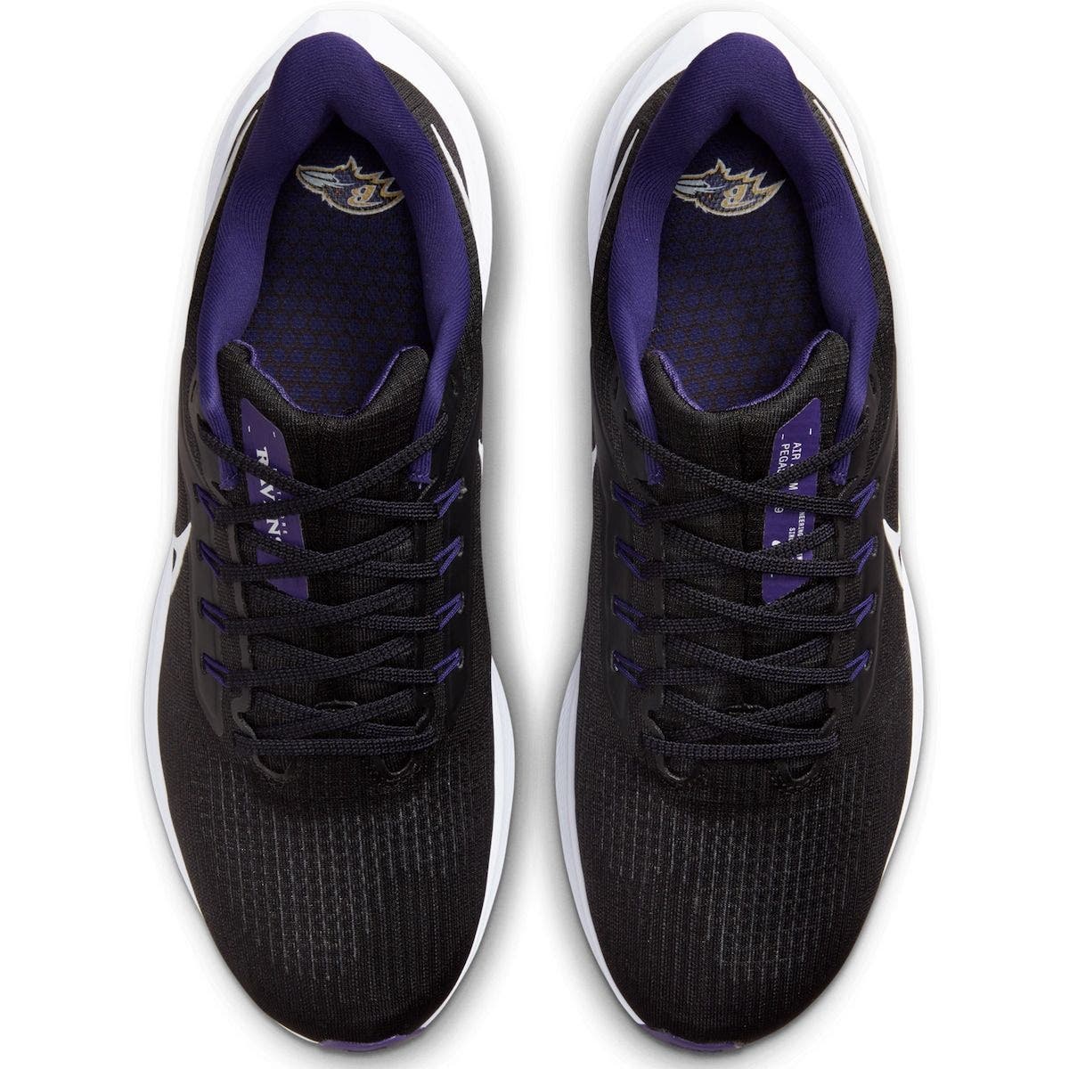 Nike Unisex Nike Black Baltimore Ravens Zoom Pegasus 39 Running Shoe, Alternate, color, 