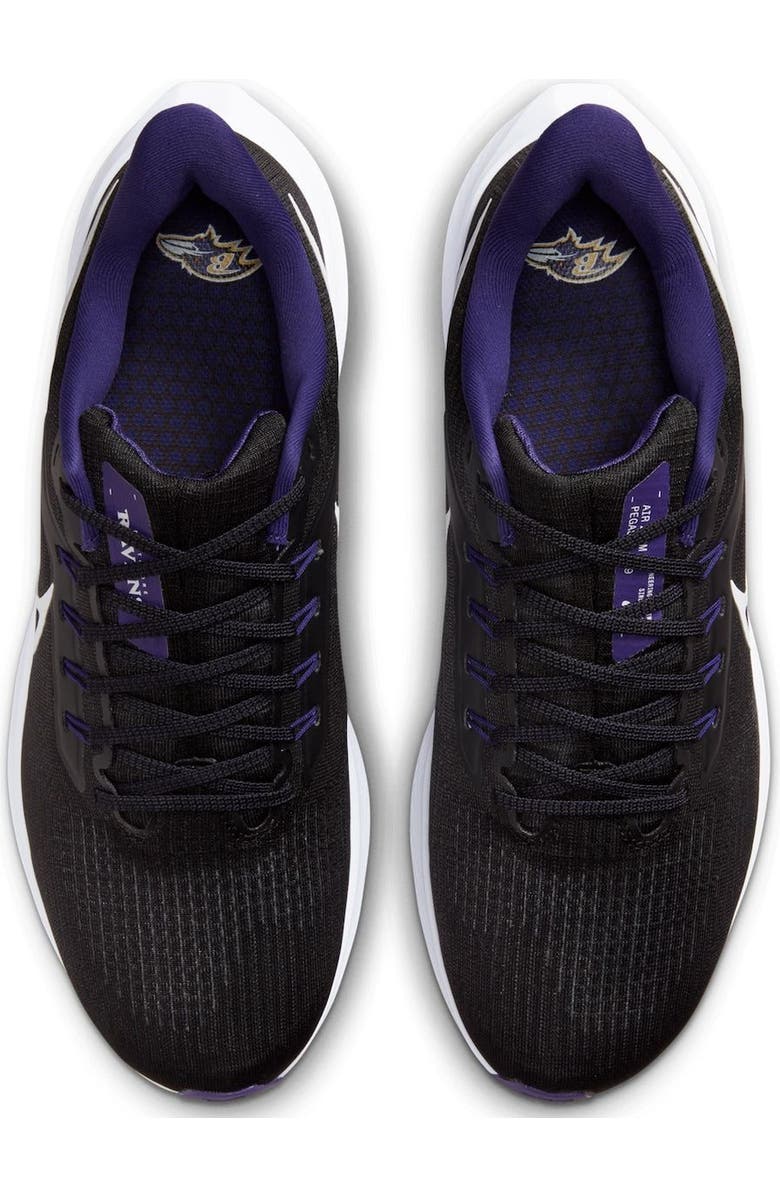 Nike Unisex Nike Black Baltimore Ravens Zoom Pegasus 39 Running Shoe, Alternate, color,
