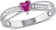 Julianna B. Created Ruby & Diamond Heart Ring