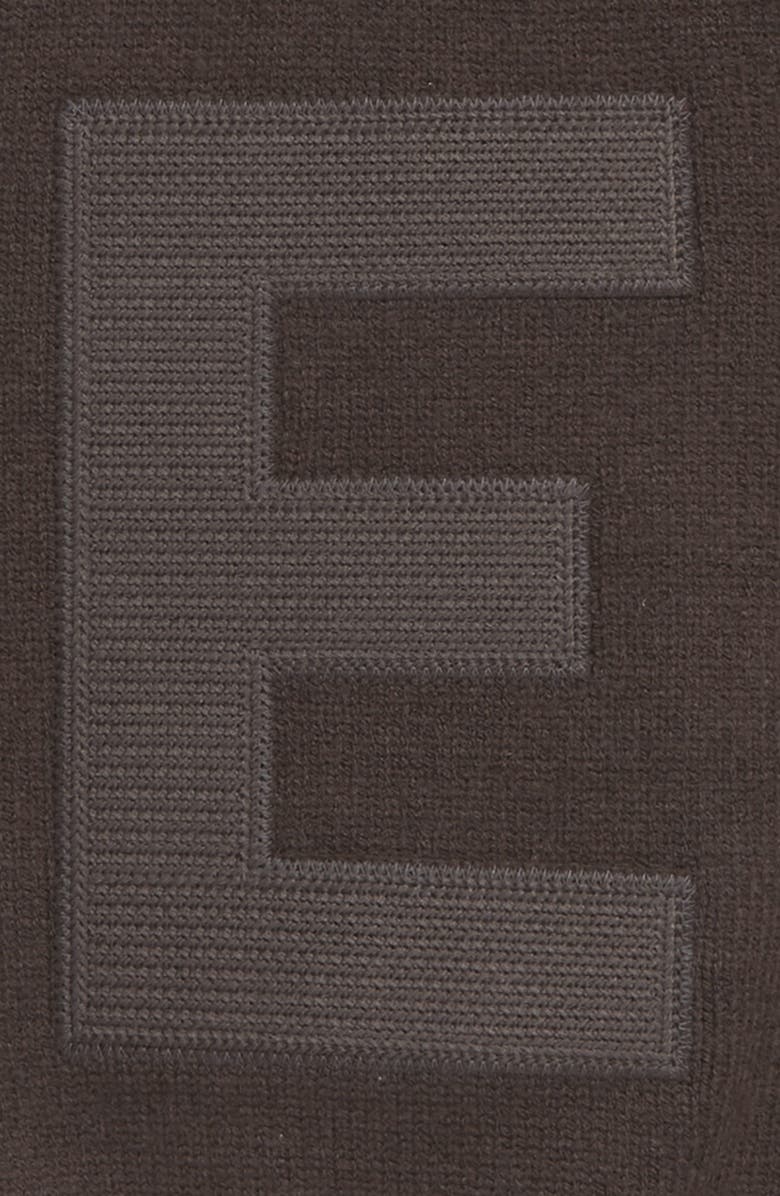 Fear of God Essentials Kids' Long Sleeve Sweater Polo, Alternate, color, Off-Black