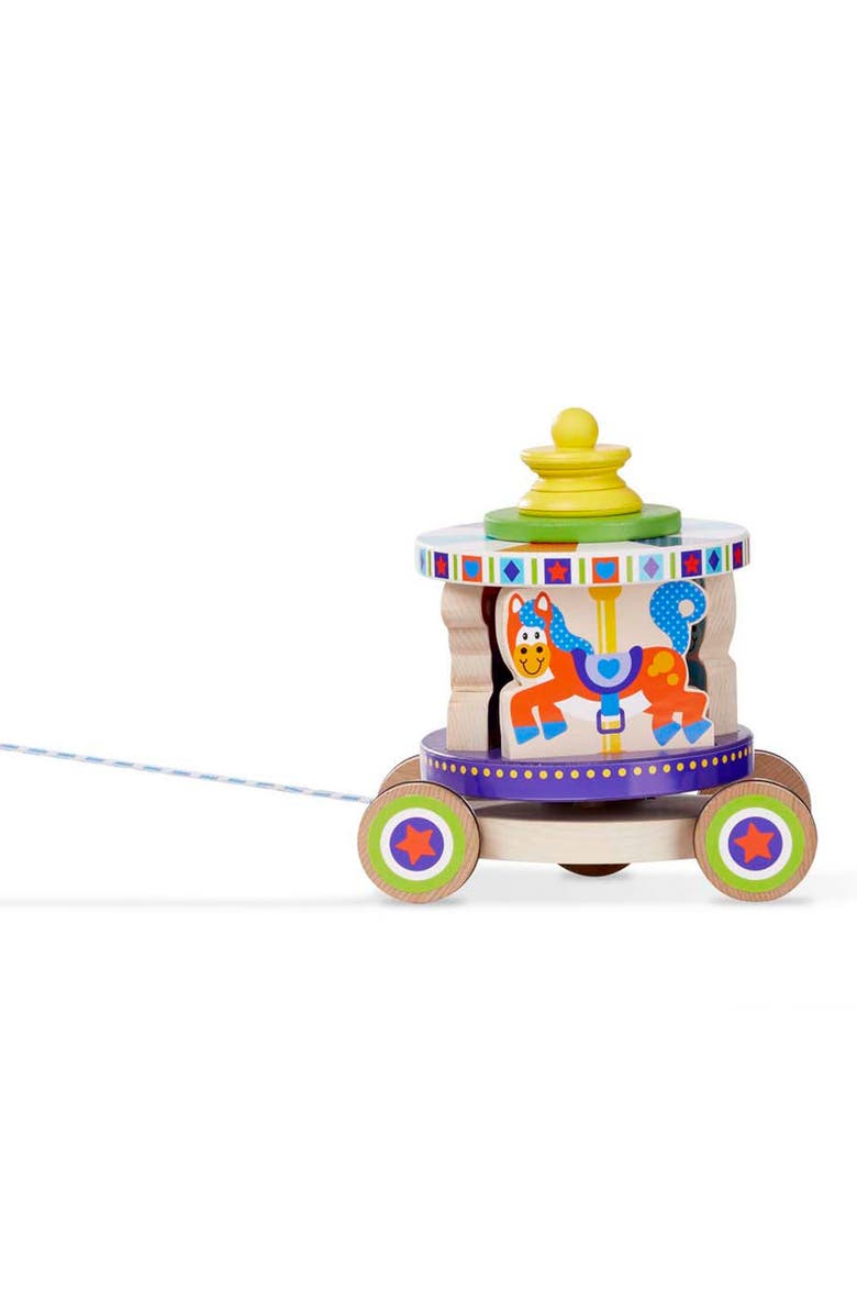 Melissa & Doug Carousel Pull Toy, Alternate, color, 