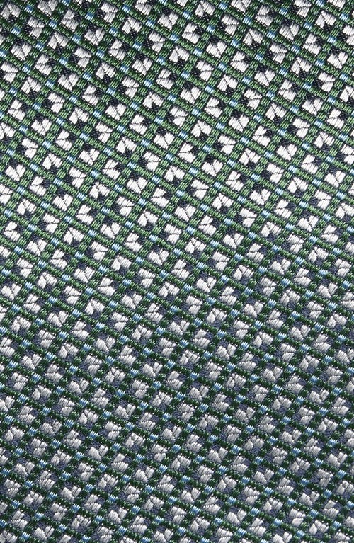 David Donahue Neat Silk Tie In Multi