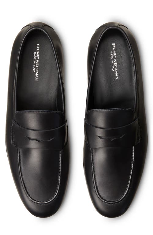 Stuart Weitzman Banks Penny Loafer In Black