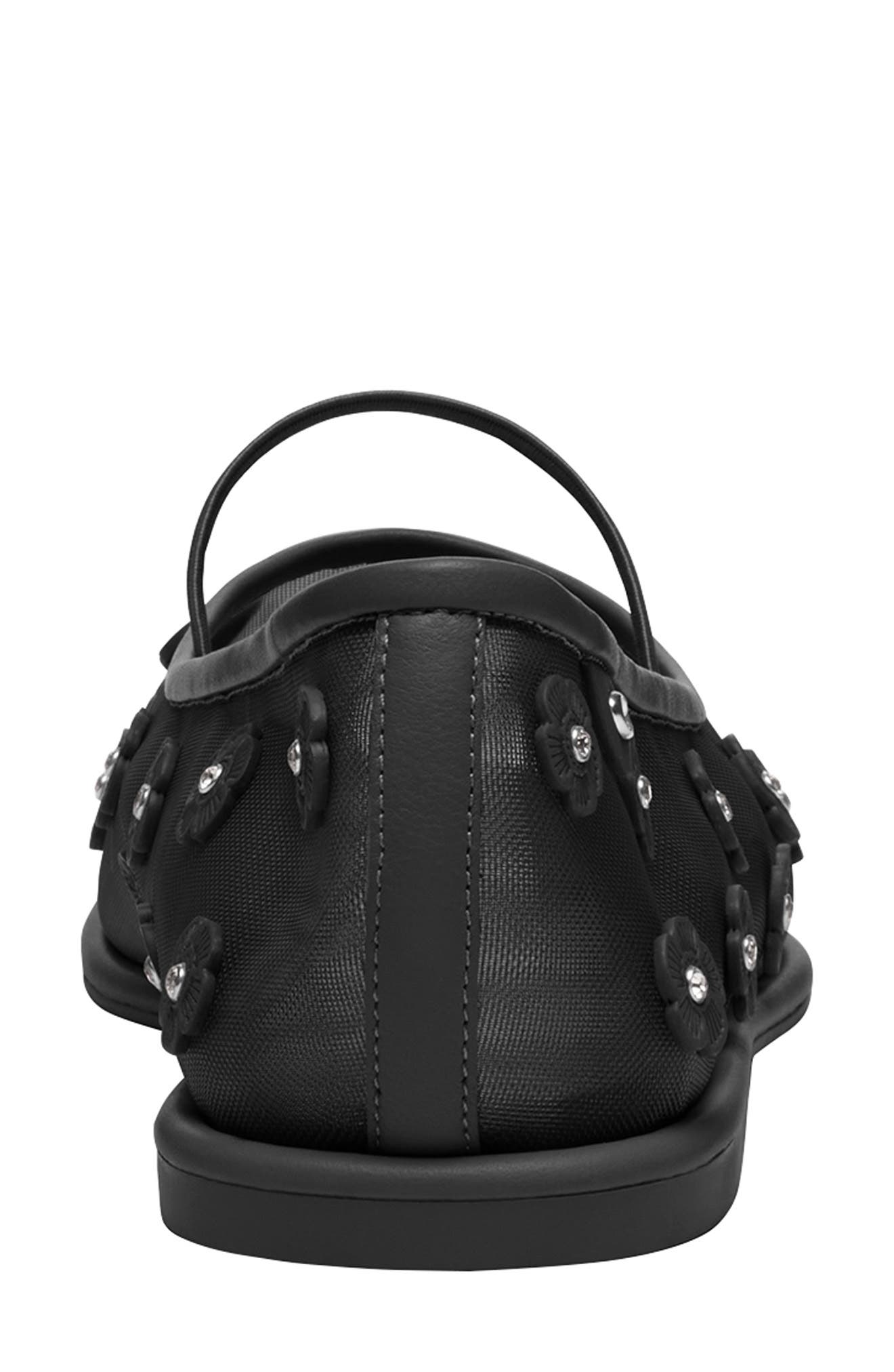 COACH Emilia Tea Rose Mesh Mary Jane Flat, Alternate, color, 