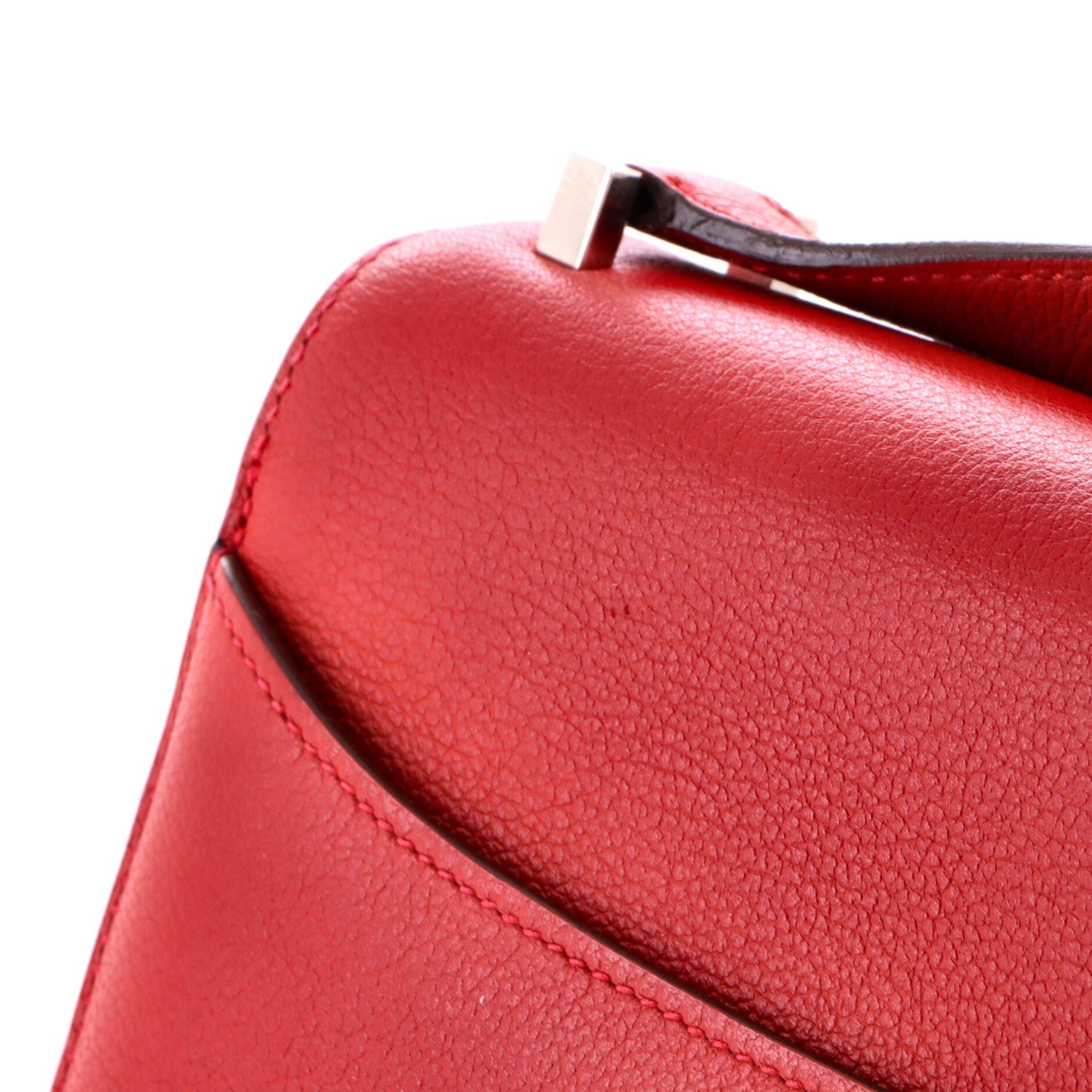 Pre-Owned Hermes 2002 Shoulder Bag Evercolor 20, Alternate, color, Rouge Casaque