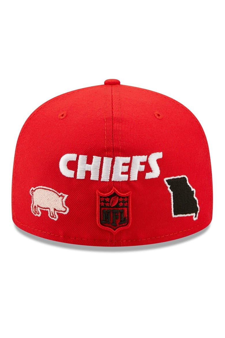 Men's New Era Red Kansas City Chiefs Team Local 59FIFTY Fitted Hat, Alternate, color, Red