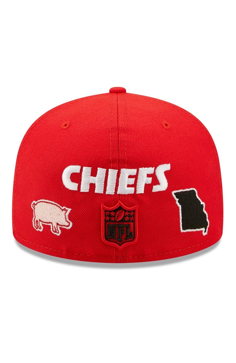 New Era Men's New Era Red Kansas City Chiefs Team Local 59FIFTY Fitted Hat, Alternate, color, 