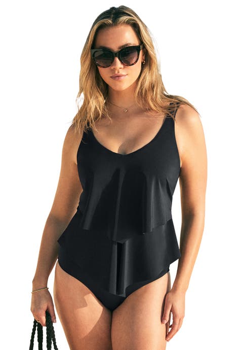 Comfort Strap Tiered One-Piece (Plus)