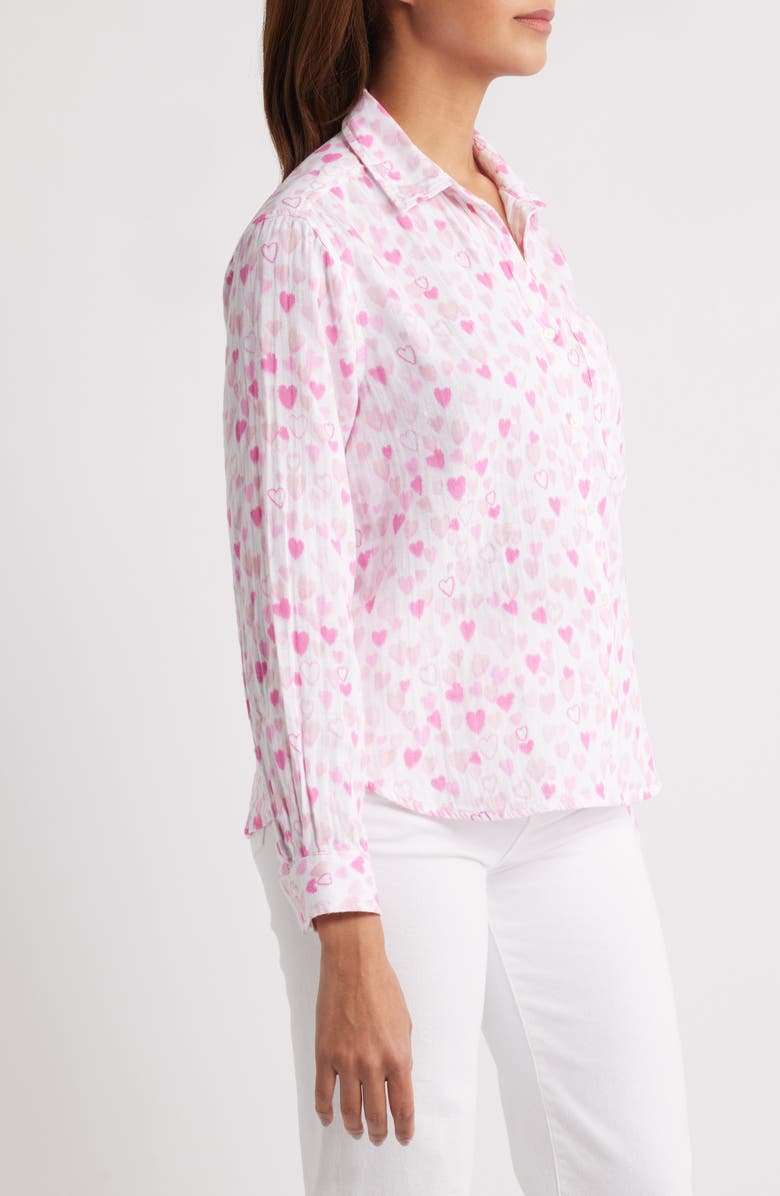 beachlunchlounge Cam Cotton Gauze Button-Up Shirt, Alternate, color, Candy Land Dream