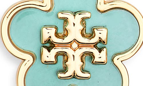 Tory Burch Flower Stud Earrings In Metallic