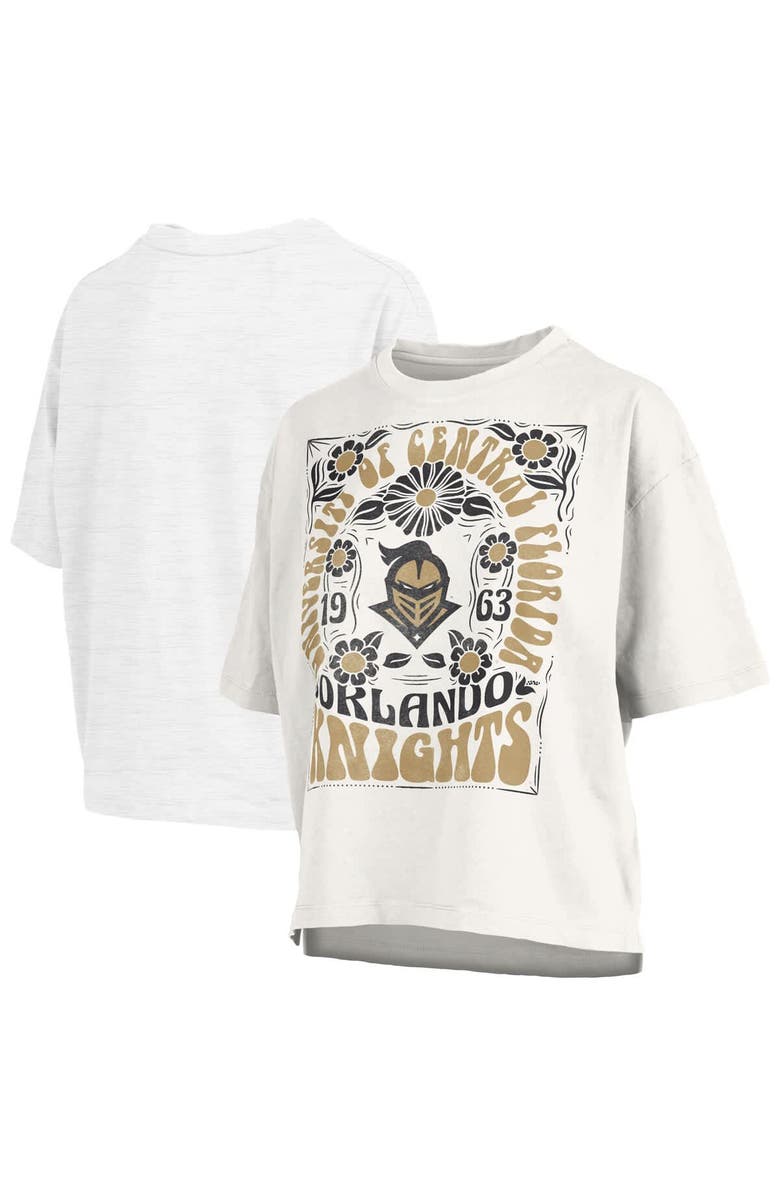 PRESSBOX Women's Pressbox White UCF Knights Harmony Oversized T-Shirt, Alternate, color, White