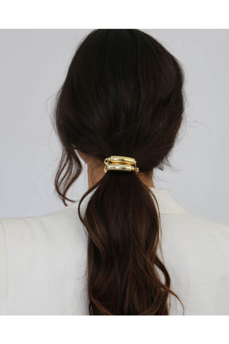 Lime Champagne Capsule Bracelet Hairtie Set, Alternate, color, Lime