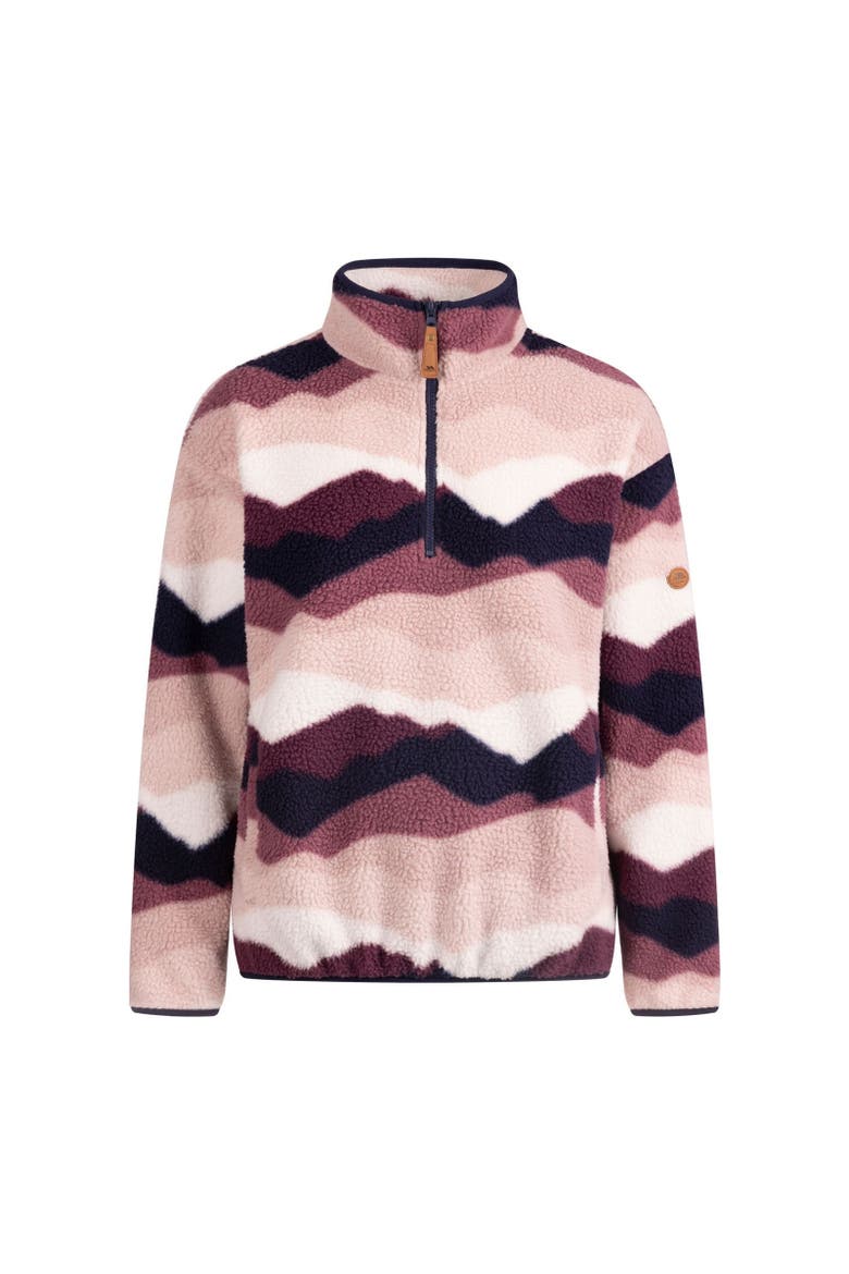 Ovie Mountain At200 Half Zip Fleece Top, Main, color, Pink and Purple and White