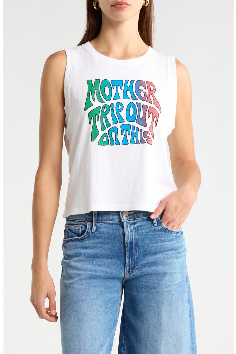 The Strong & Silent Type Cotton Graphic Tank, Main, color, TRIP OUT ON THIS