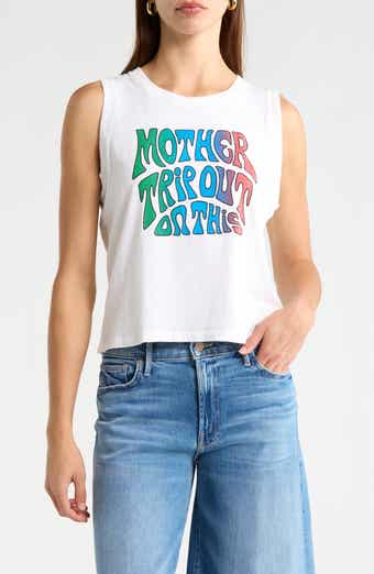MOTHER The Strong & Silent Type Cotton Graphic Tank