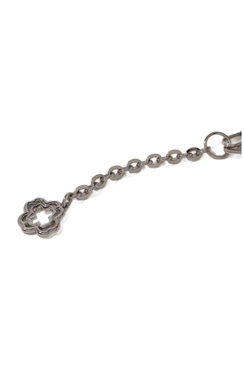 Clover logo chain belt, Alternate, color, Silver