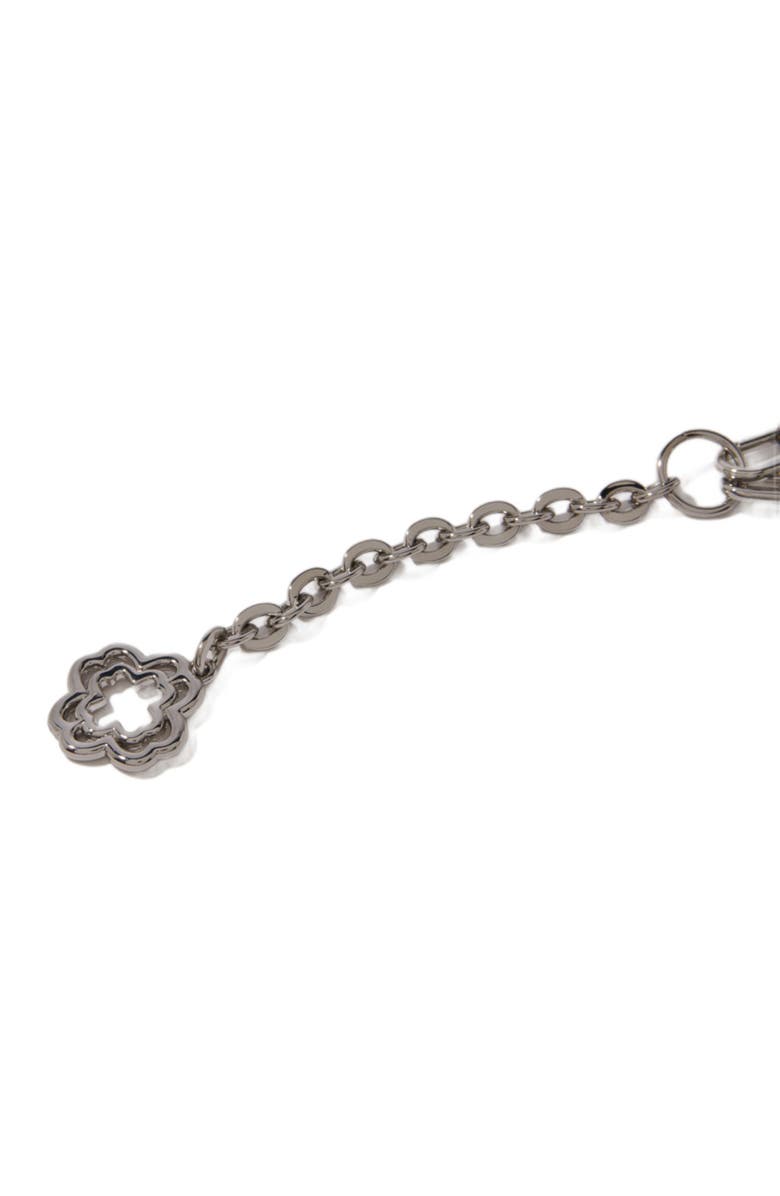 maje Clover logo chain belt, Alternate, color, 