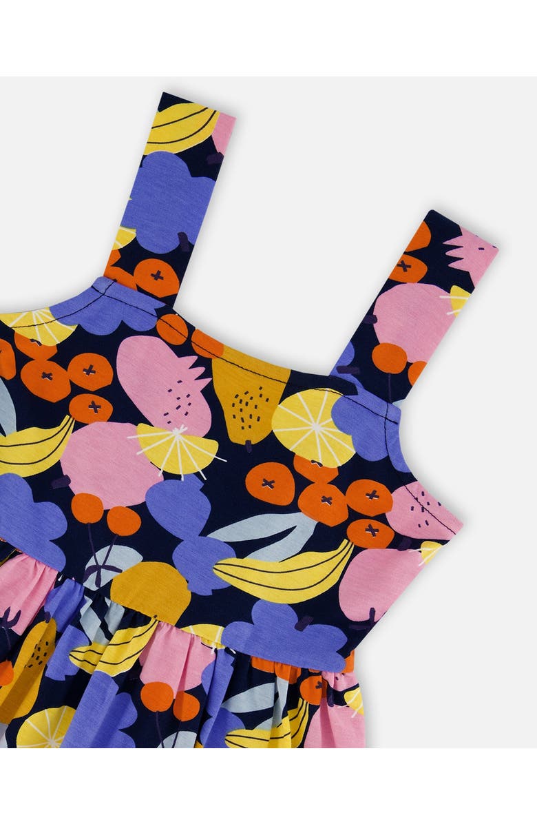 Deux par Deux Little Girl's Printed Sleeveless Dress Multicolored, Alternate, color,