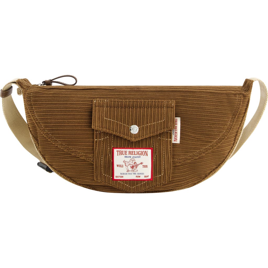 True Religion Corduroy Soft Hobo In Brown