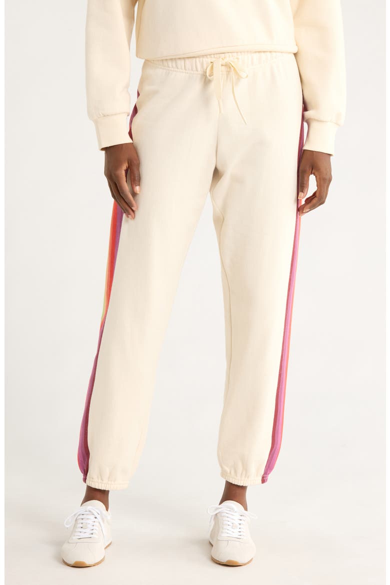 Cloud Nine Cotton Blend Fleece Joggers, Main, color, ANTIQUE WHITE
