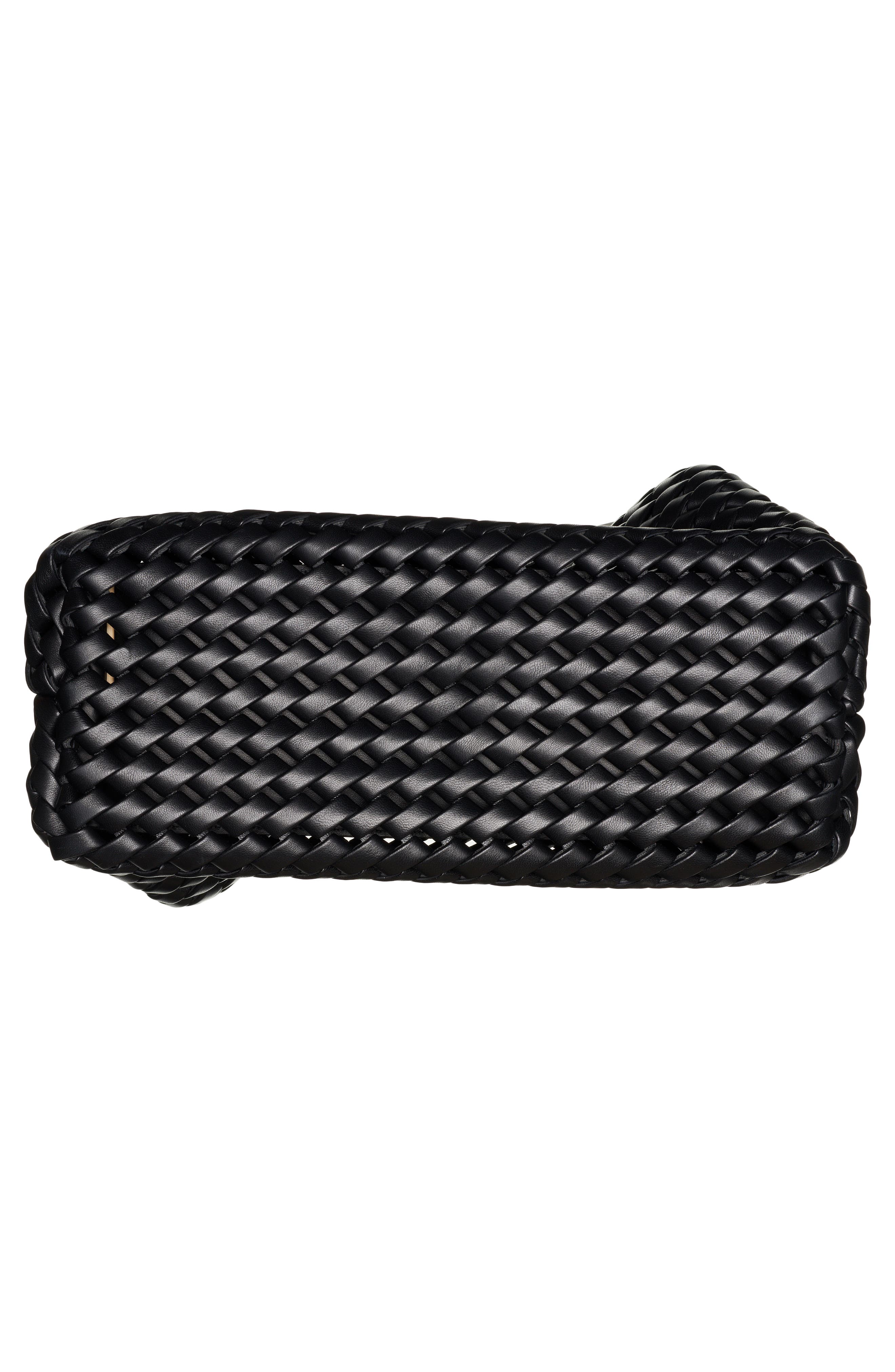 Bottega Veneta Point Slanted Intreccio Top Handle Bag, Alternate, color, 