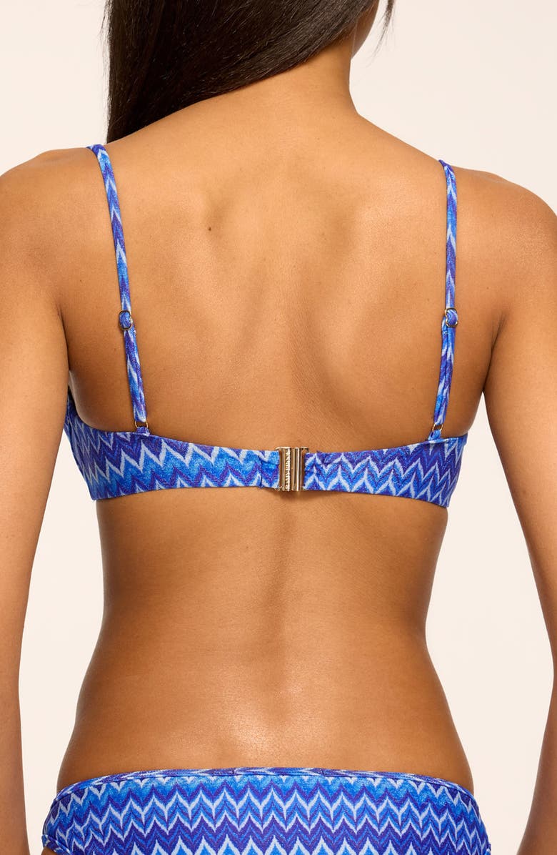 Ramy Brook Wave Mona Underwire Bikini Top, Alternate, color, Ocean Wave