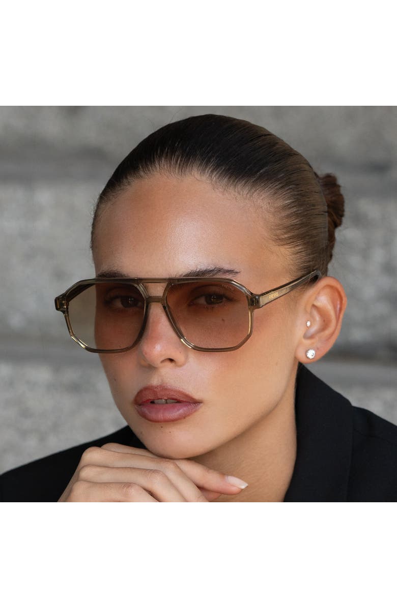 FREYRS Eyewear Billie Aviator Sunglasses, Alternate, color, Olive