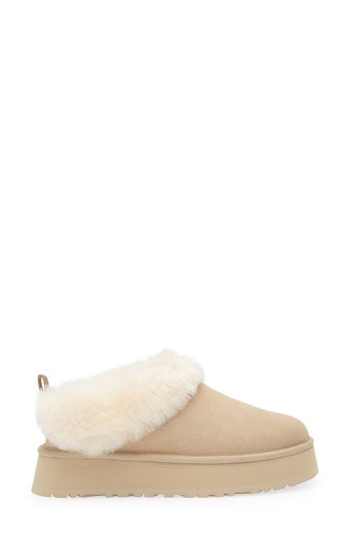 Ugg(r) Tazzelle Genuine Shearling Collar Slipper In Yellow