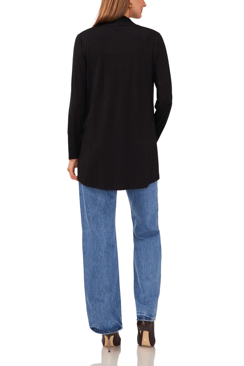 Open Front Cardigan, Alternate, color, RICH BLACK
