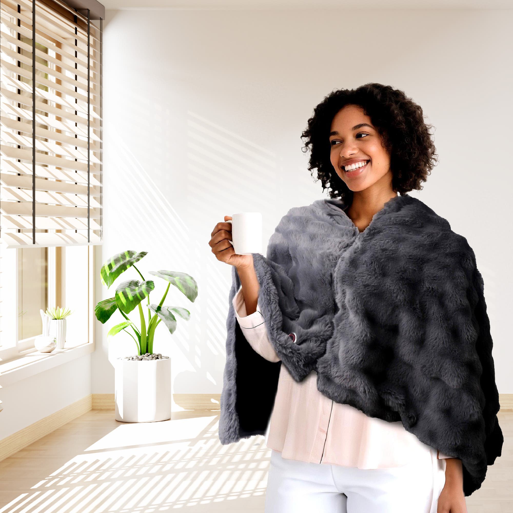 PURSONIC Heated Poncho Shawl | Nordstrom