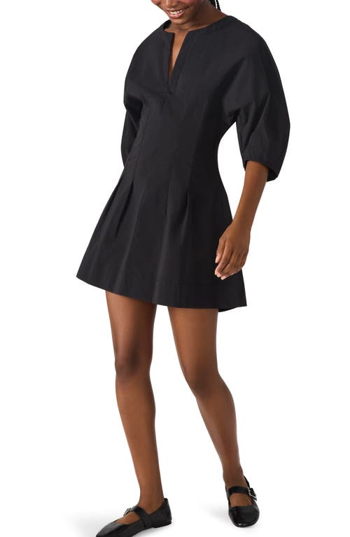 Steve Madden Dayton Pleated Minidress In Black