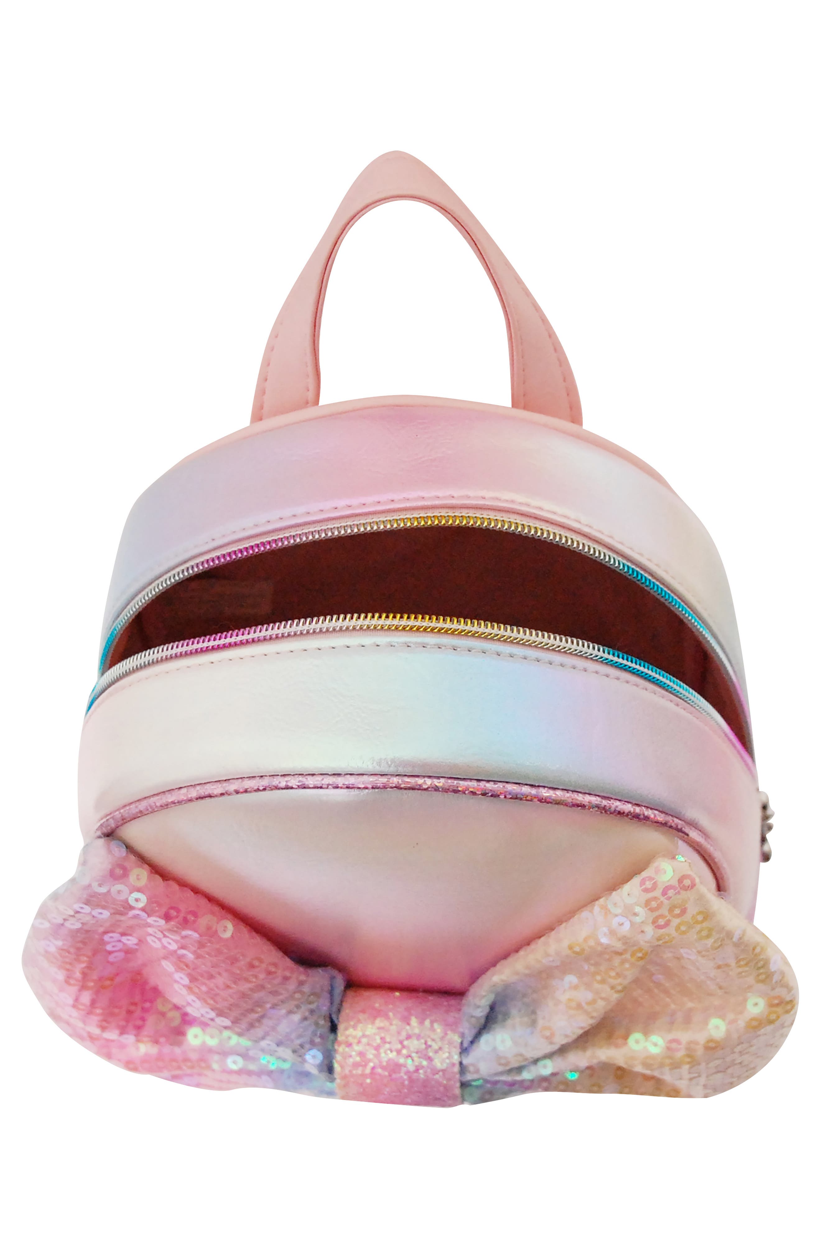 OMG Accessories OMG Ombré Sequin Bow Mini Backpack, Alternate, color, 