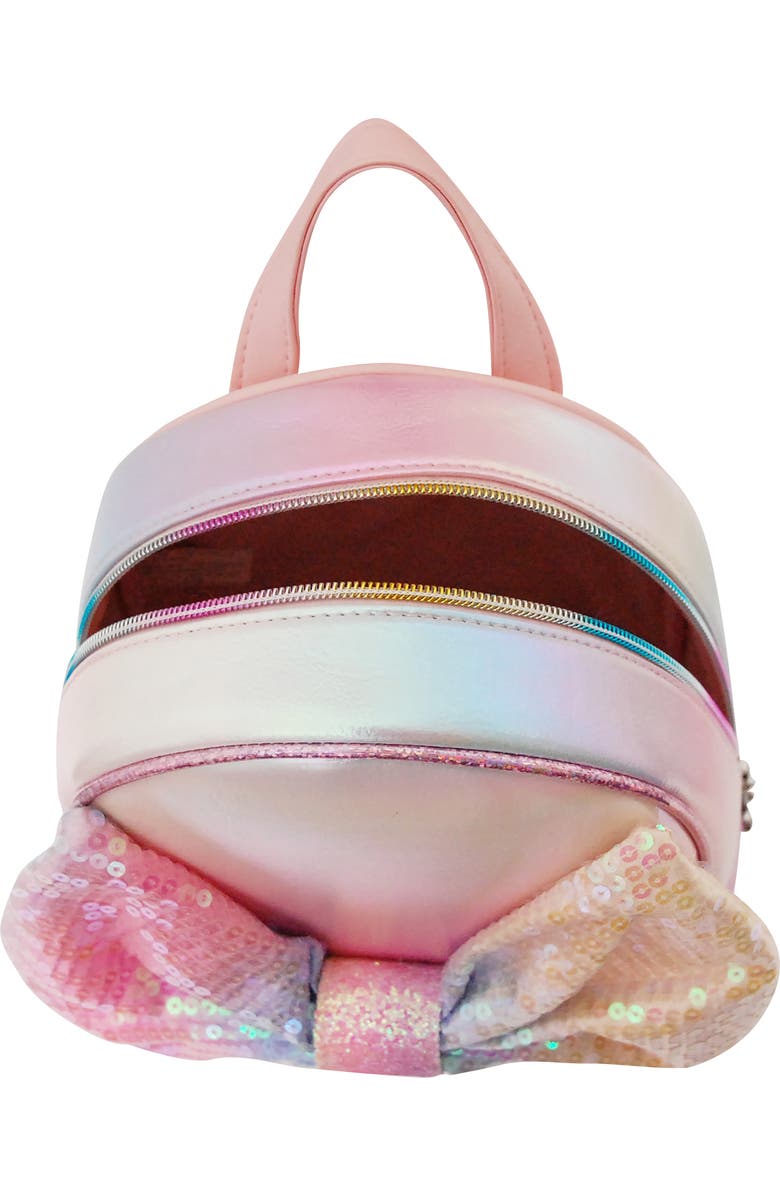 OMG Accessories OMG Ombré Sequin Bow Mini Backpack, Alternate, color,