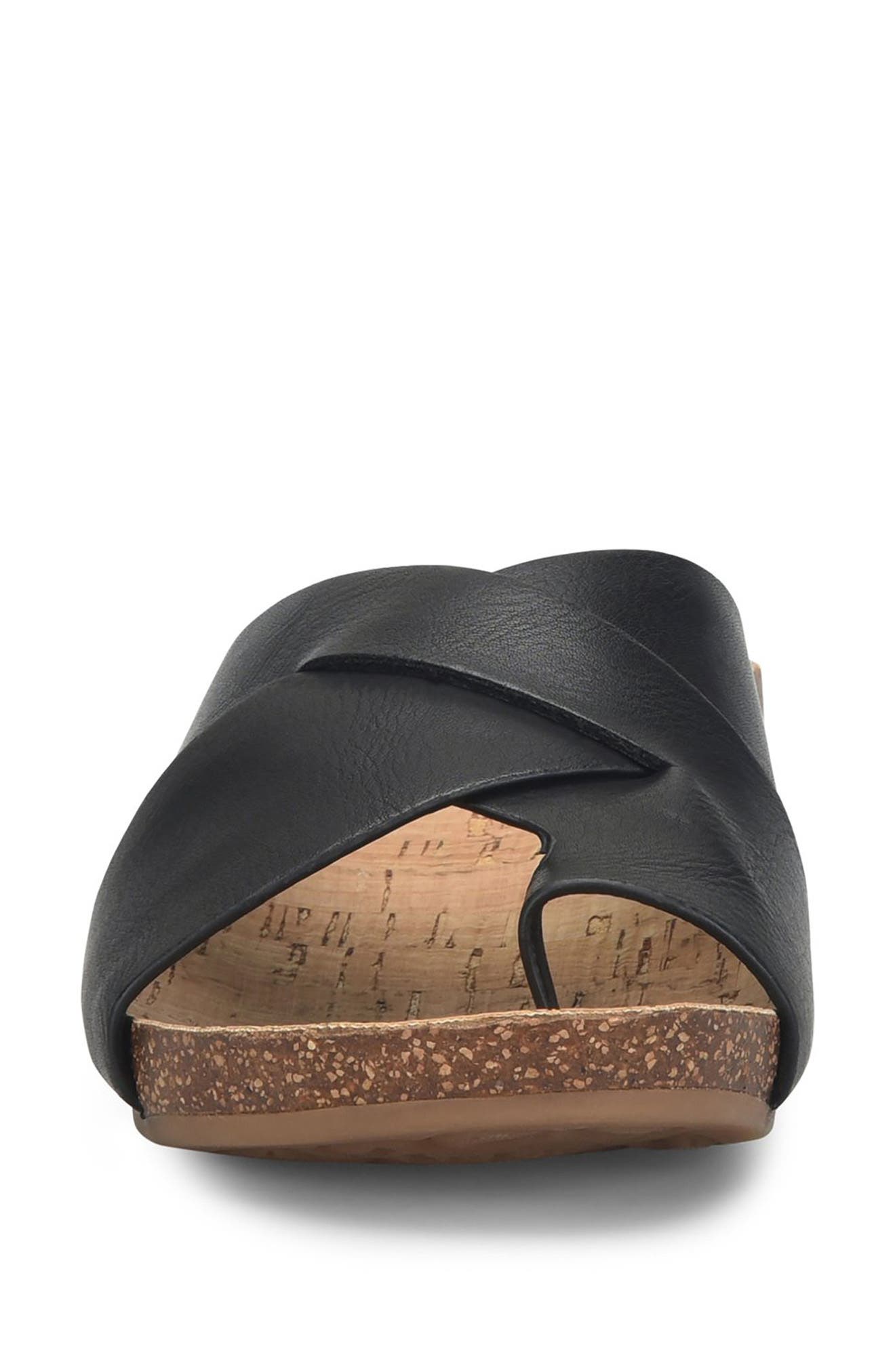 KORKS Micha Toe Post Sandal, Alternate, color, Black