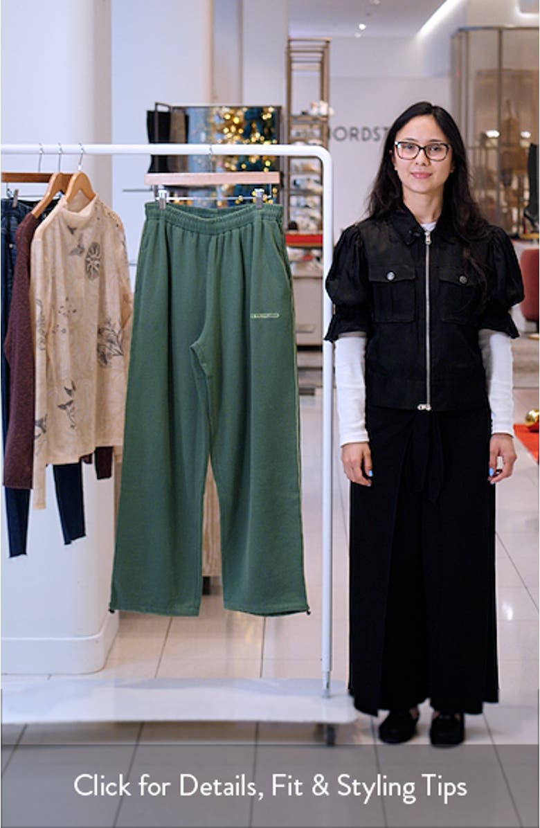Harri Cotton Wide Leg Sweatpants, sales video thumbnail