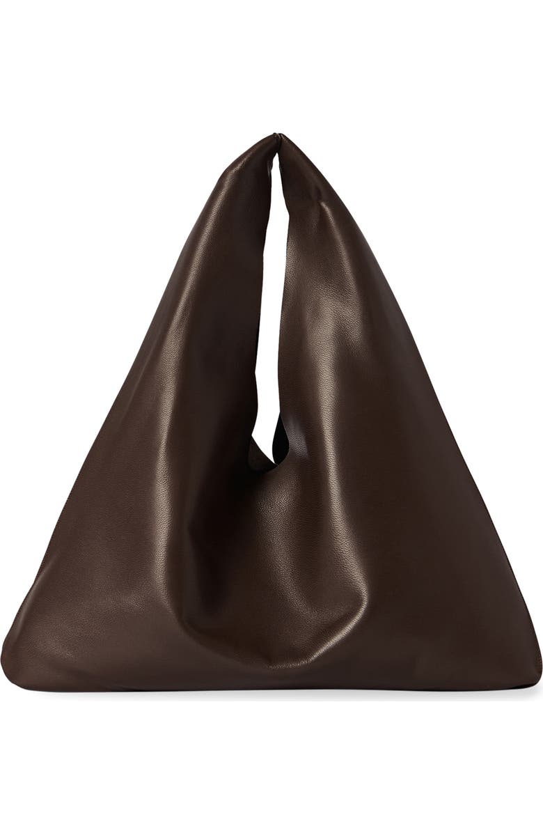 The Row Small Bindle Leather Hobo Bag, Main, color, Brown Melange