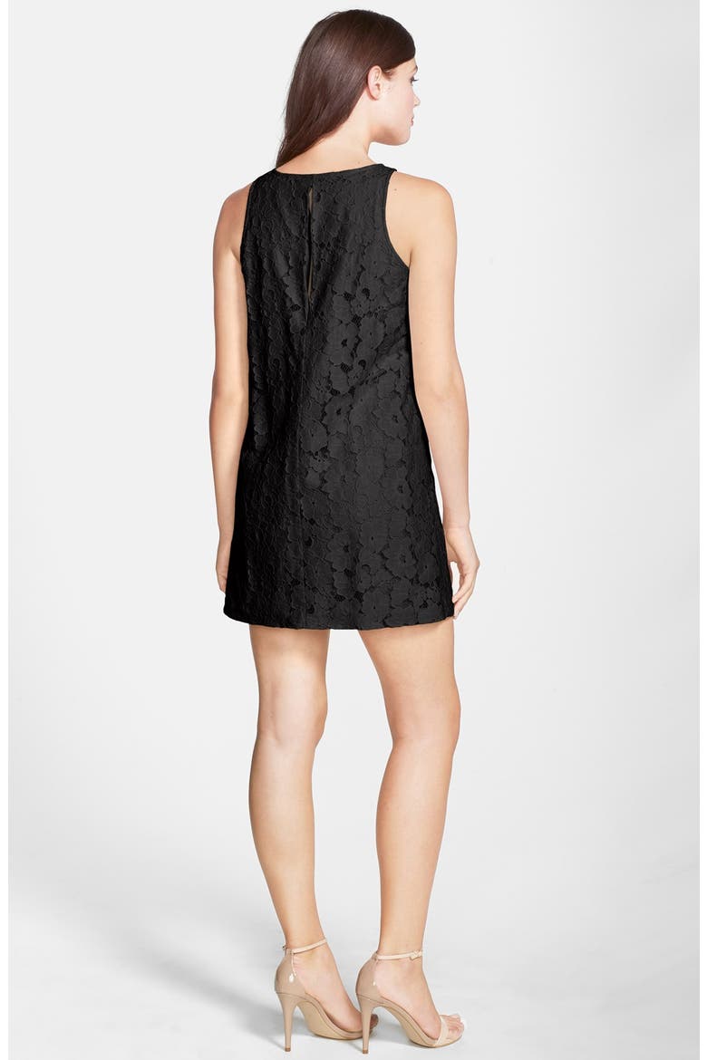 BB Dakota 'Savvanah' Lace Shift Dress (Nordstrom Exclusive), Alternate, color, BLACK