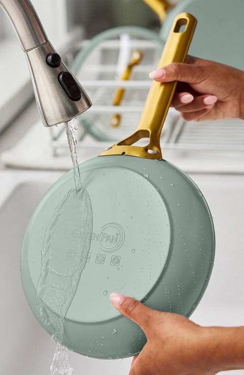Greenpan Reserve Set Of 2 Ceramic Nonstick Frying Pans In Green