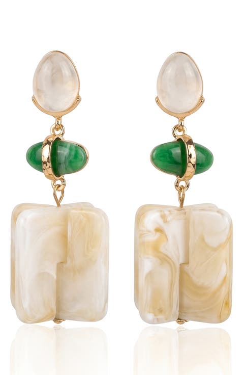 Resin Drop Earrings