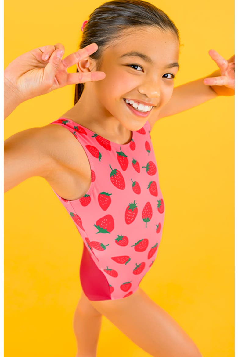 Strawberry Fields Leotard, Alternate, color, Strawberry Fields