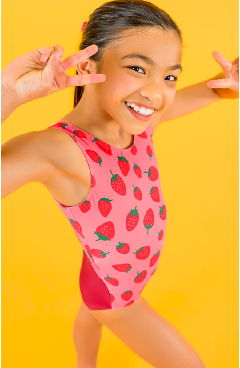 Destira Strawberry Fields Leotard, Alternate, color, Strawberry Fields