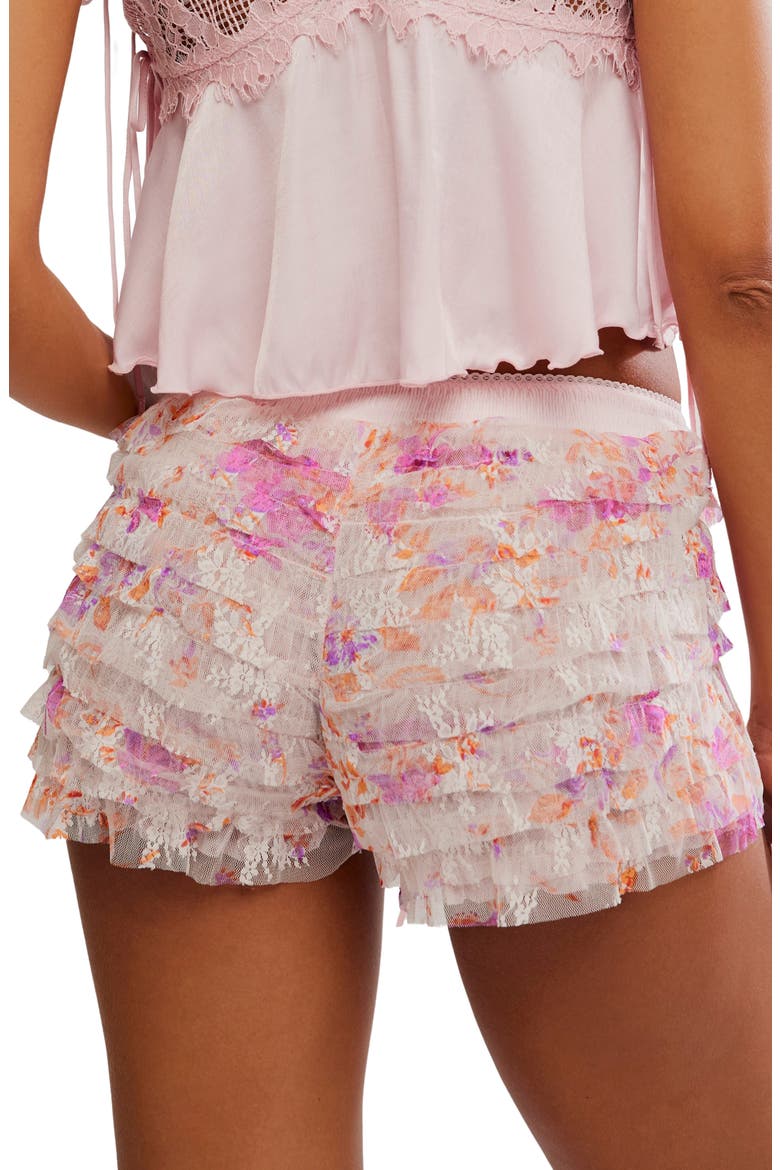 Feeling For Lace Boxer Shorts, Alternate, color, PETAL PINK COMBO