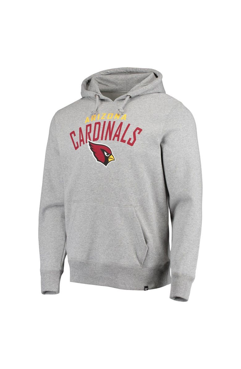 '47 Men's '47 Heathered Gray Arizona Cardinals Outrush Headline Pullover Hoodie, Alternate, color, Heather Gray