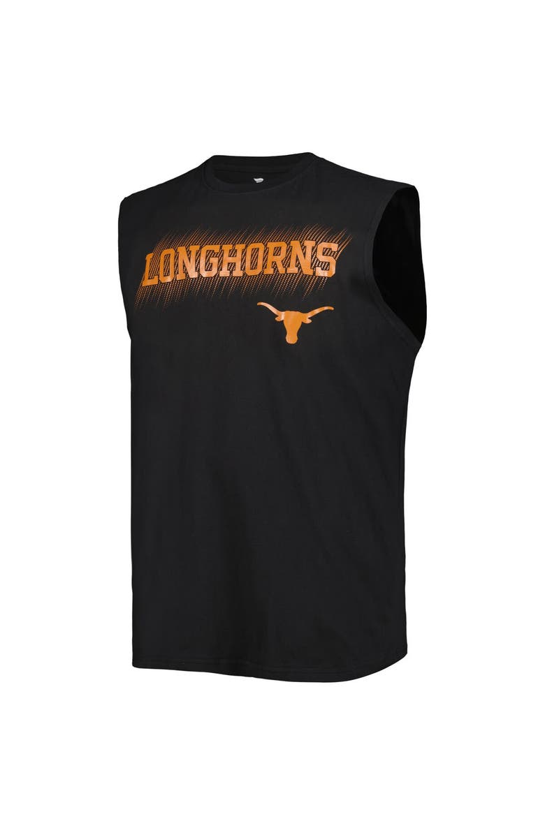 PROFILE Men's Black Texas Longhorns Big & Tall Tank Top, Alternate, color,