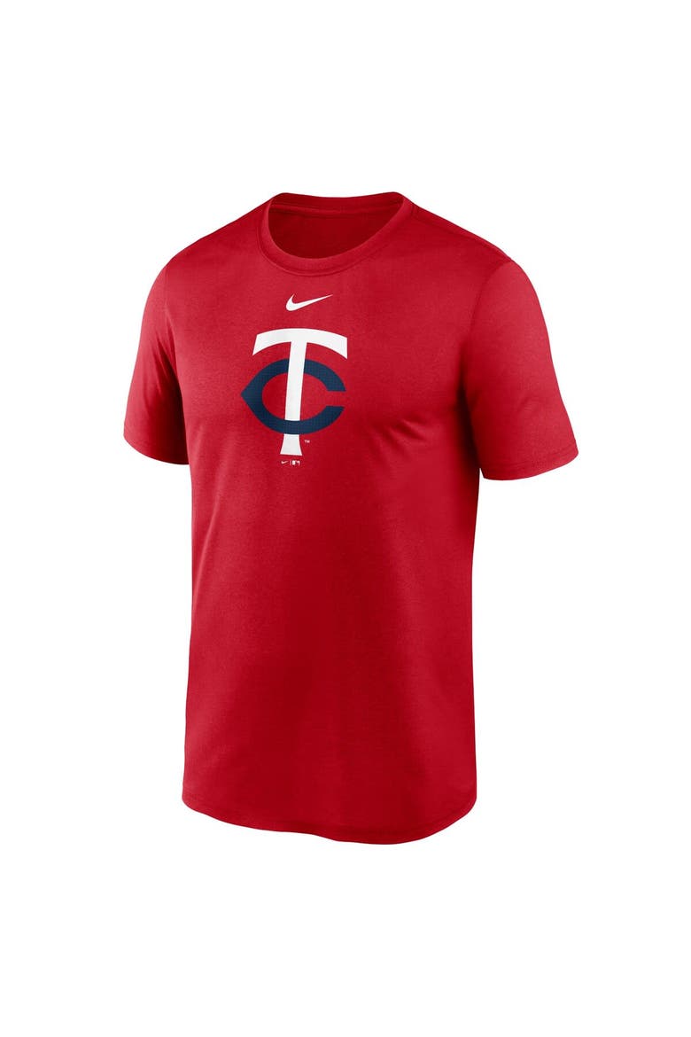 Men's Nike  Red Minnesota Twins Legend Fuse Large Logo Performance T-Shirt, Alternate, color, Red