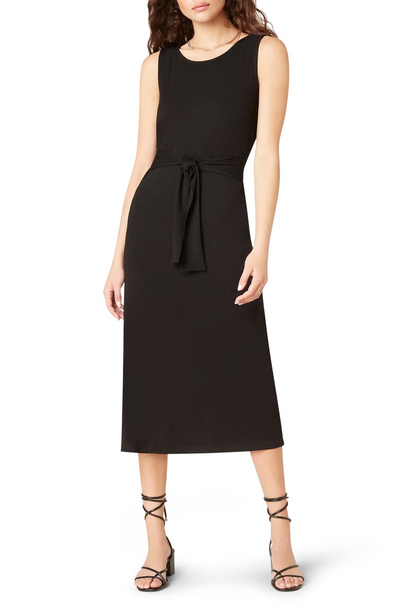 BB Dakota by Steve Madden BB Dakota Chic to Chic Belted Jersey Midi Dress, Main, color,