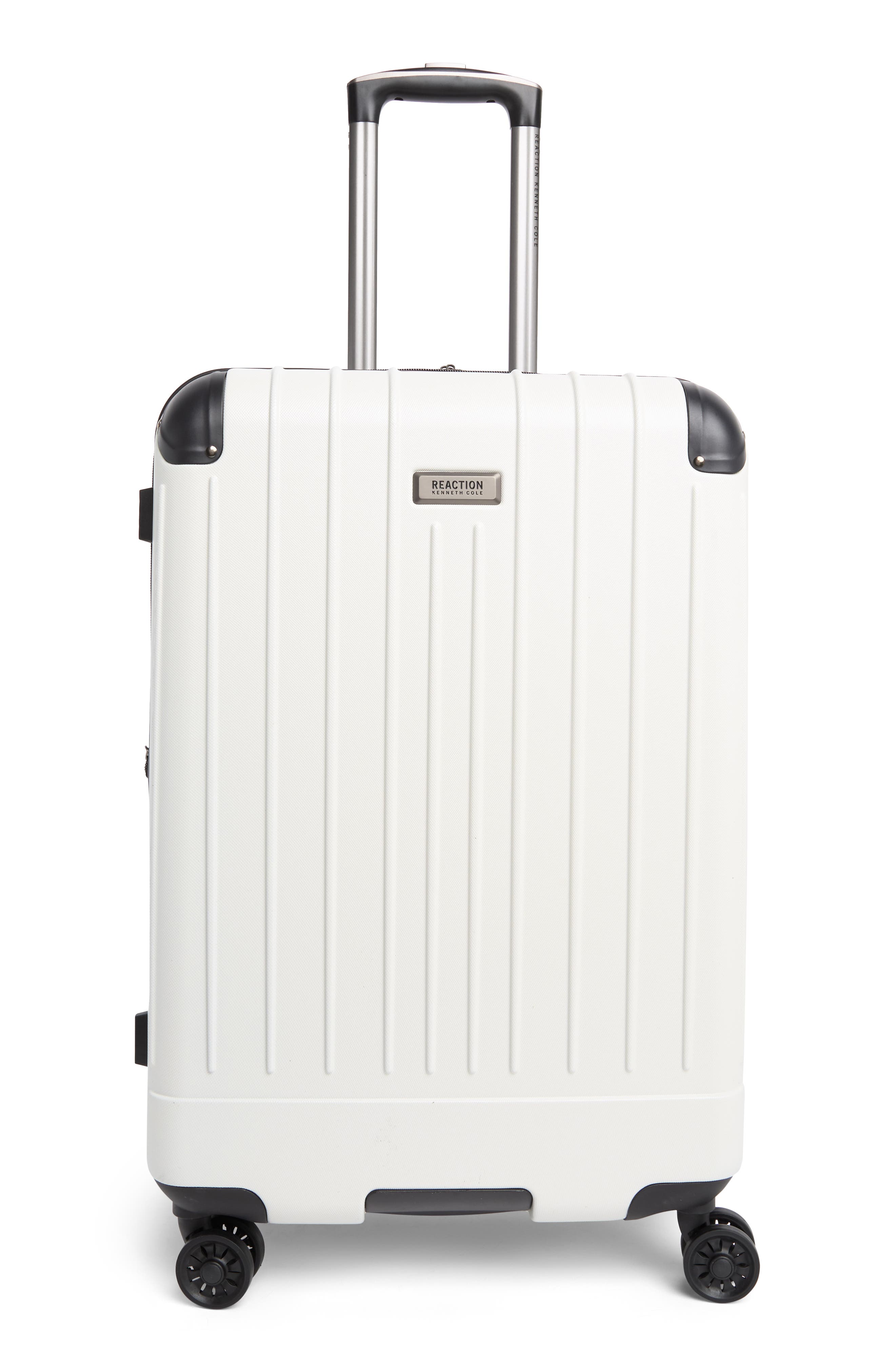 Kenneth Cole Flying Axis 24" Hardside Spinner Luggage, Main, color, Coconut White