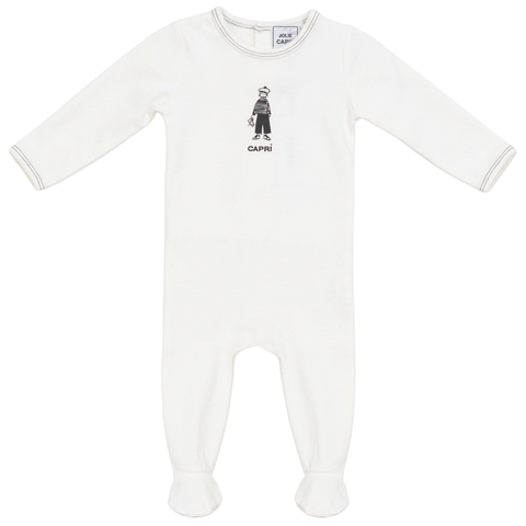 Capri Artwork Long Sleeve Footed Romper